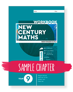 New Century Maths 9 Workbook Sample Chapter
