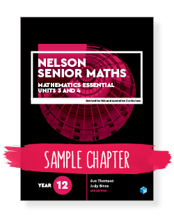 Nelson Senior Maths Mathematics Essential Year 12 Sample Chapter